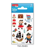Tanex 7,5x10,5mm Sevimli Korsan Mini Tatoo TNX-26465