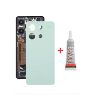 Xiaomi Redmi Note 13 4G Arka Kapak - Arka Pil Batarya Kapağı + B7000 Yapıştırcı - 23129RAA4G 23124RA7EO Uyumlu (Yeşil)