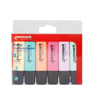 PENMARK HS-505-6P FOSFORLU KALEM SETİ PASTEL 6 RENK BLİSTER