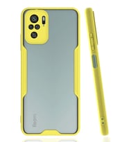 Newface Xiaomi Redmi Note 10 Kılıf Platin Silikon - Sarı