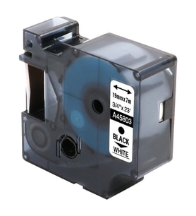 DYMO S0720930 D1 Yedek Şerit, 24 mm x 7 mt, Beyaz- Siyah (53713)