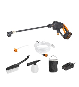 WORX WG620E.2 20Volt 2.0Ah. Li-ion 24 Bar Basınçlı Yıkama Tabancası + 4 Parça Yıkama Seti