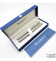 Waterman Hemisphere Mat Krom CT Dolma Kalem + Roller Kalem Set  İsme Özel Kalem  Hediye Kalem