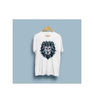 Oversize Etnik Desenli Aslan Tasarım Unisex T-shirt