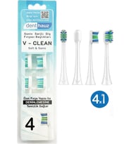 V Clean Sonic Soft Temizlik - Philips Sonicare Uyumlu 4 Adet Yedek Başlık