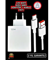 Type-c 120w Watt Turbo Şarj Aleti Cihazı Adaptörü Kablo Set