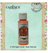 Cadence Style Matt Enamel Cam & Porselen Boyası 59 ml. E-339 Açık Mercan 