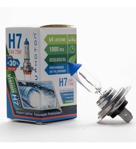 H7 24V Uyumlu 70W Eco 0,3 Fazla Işık (Karışık)