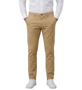 DeepSEA Camel Slim Fit Pamuklu Likralı Yazlık Erkek Spor Pantolon 2602021