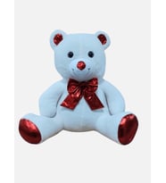 Gran Toys Papyonlu Peluş Ayı - 50CM (Beyaz)