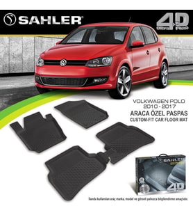 Volkswagen Polo Havuzlu Paspas 4,5D Sahler 2009-2017 Arası