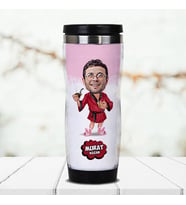 Kişiye Özel Şanzelize  Karikatürlü Termos Bardak