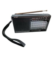 NNS NS-8153 8 Bandlı Dünya Radyosu Taşınabilir Cep Radyosu Deprem Çantasına Uygun (Siyah)