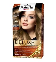 Palette Deluxe Yağ Bakımlı Saç Boyası 8-01 Küllü Açık Kumral