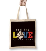 For Love Of Game Volleyball Player Coach Team Setter Bez Çanta Uzun Saplı