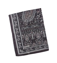 Mısırlı Eşarp Etnik Desenli Pamuklu Şal 75x190 cm (Acı Kahve)