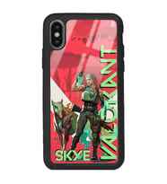 iPhone Xs Max Valorant Skye Tasarımlı Glossy Telefon Kılıfı