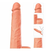 20 Cm Liquid Silicone Inferno Halkalı Gerçekçi Penis Kılıfı