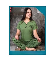 Sude Kadın Bambu V Yaka Kısa Kol İnce Pijama Takımı P300/93 - 1 Adet (Haki)