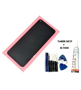 Infinix HOT 10 Uyumlu Lcd Ekran Dokunmatik Servis + B-7000 + Tamir Seti