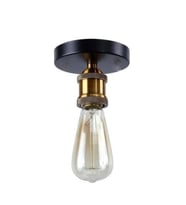 Rys Retro Dekoratif Siyah Eskitme  Metal Duvar Aplik Tavan Avize (Burnt Olive)