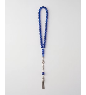 Mavi Arpa Kesim Püsküllü Ateş Kehribar