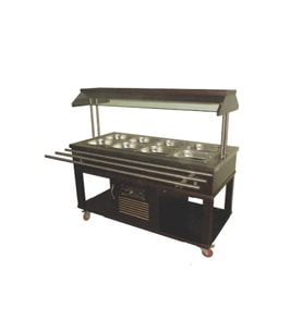 Atalay ASBM-04 Benmariler Orta Tip Ahşap Kaplama GN 1/1 x - 230 V