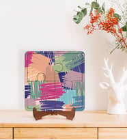 BK Gift Modern Art Tasarımlı Ahşap Standlı Puzzle Çerçeve-11