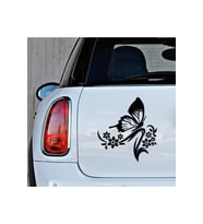 Siyah Renk kelebek Araba Oto Sticker 18CM