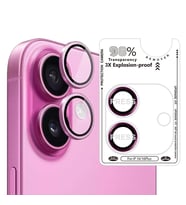 Bİ SAFİR IPHONE 16/16 PLUS PEMBE KAMERA KORUYUCU