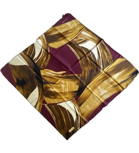 Pierre Cardin Sura İpek Eşarp 37107 Bordo Karışık Desen