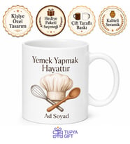 Yemek Yapmak Hayattır Kahve Kupa Bardak Hediye