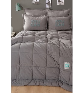 Motto Cotton Comfort Tek Kişilik Gri (Lila)