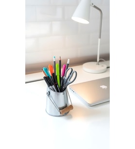 GreyfurtArt Dekoratif Mini Metal Kömür Kovası Kalemlik Kaşıklık Mutfak Banyo Düzenleyici Organizer