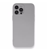 Uyumlu Model Apple iPhone 13 Pro Kılıf İçi Kadife Lansman Kapak Kamera Korumalı (Açık Gri)