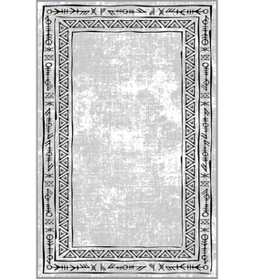 Eliana Home Baskılı, Yıkanabilir Kaymaz Taban Salon Halısı LNA1000 100x150 cm (Gri)