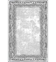 Eliana Home Baskılı, Yıkanabilir Kaymaz Taban Salon Halısı LNA1000 100x150 cm (Gri)