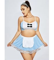 Arias Closet Mini Etekli Büyük Beden Fantezi Hizmetçi Kostümü