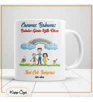Babalar Günü Özel Hediye Çay Kahve Kupa Bardak-baba48