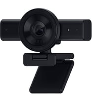 Kiyo V2 - AI Destekli Otomatik Çerçeveleme Özelliğine Sahip 4K 30 FPS Kamerası - Tek Tıkla Görüntü İyileştirme - Yüksek Dinamik Aralık - Geniş Açı Lens - OBS ve Xsplit Siyah