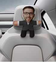 BK Gift Kişiye Özel Damat Tasarımlı Araç Koltuk Bebek Yastığı-1