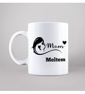 Anne ( Mom ) Tasarımlı Kupa Kişiye Özel
