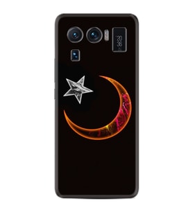 Xiaomi Mi 11 Ultra Kılıf Resimli Desenli Silikon Platinium Series Ay Yıldız 1884