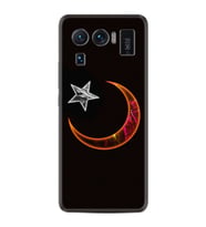 Xiaomi Mi 11 Ultra Kılıf Resimli Desenli Silikon Platinium Series Ay Yıldız 1884