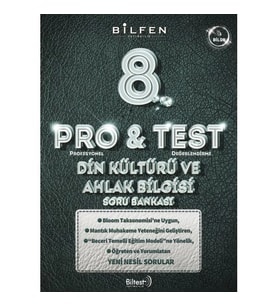Bilfen Yayınları 8.Sınıf Din Kültürü Pro Test Soru Bankası