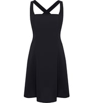 Moda Regular Casual Günlük Aerobin Dokuma Kare Yaka Kolsuz Kol A-Line Mini Boy Elbise
