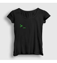Presmono Kadın Siyah Console Film The Matrix T-Shirt 253603tt