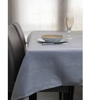 vi Ihlamur keten görünümlü, su geçirimsiz, kayma yapmayan premium masa örtüsü (145 cm x 185 cm, Bej)