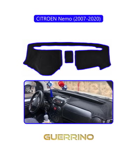 CITROEN Nemo (2007-2020)TORPİDO KORUMA HALISI MAVİ KENAR