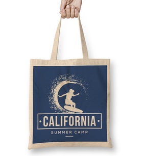California Summer Surf Camp Bez Çanta Uzun Saplı